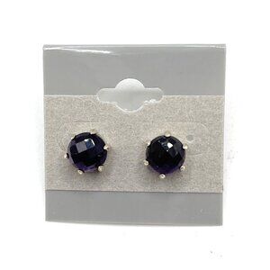 P2976 Silpada Sterling Silver Plum Post Earrings